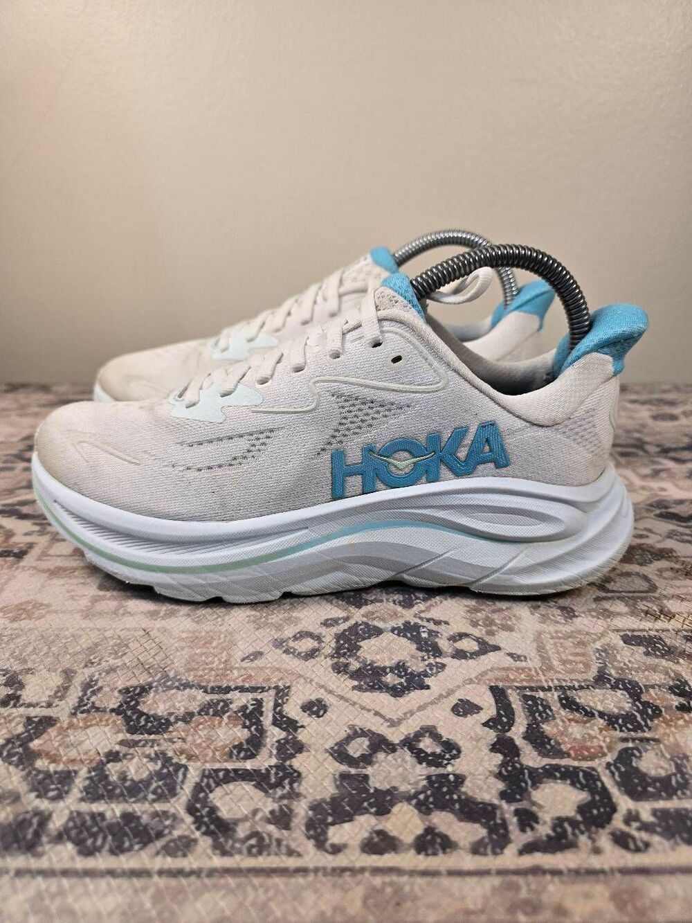 HOKA One One Clifton 10 Turquoise Blue Women’s Running Shoes Size 7